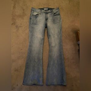 Women's Light Blue Flared Jeans
